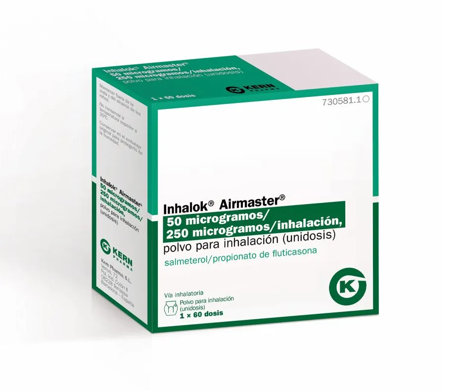 Inhalok AirMaster 50 microgrammi/250 microgrammi/inalazione, polvere per inalazione (monodose) polvere per inalazione unidose