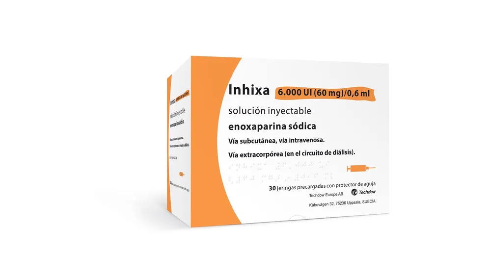 Inhixa 6,000 IU (60 mg)/0.6 ml solution for injection solution for injection