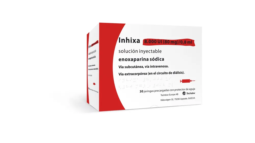 Inhixa 8,000 IU (80 mg)/0.8 ml solution for injection solution for injection