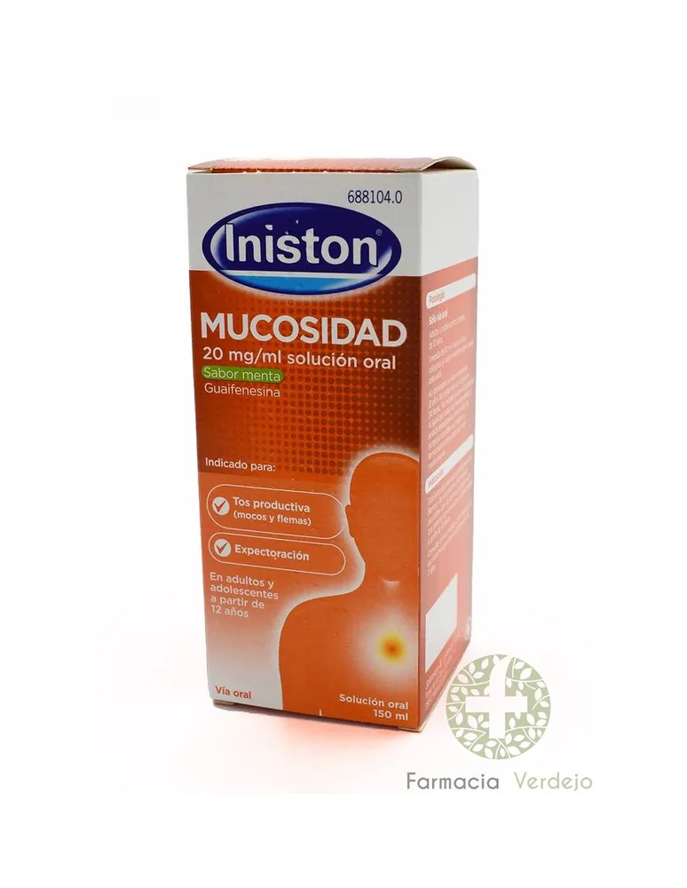 Iniston Mucosidad 20 mg/ml soluzione orale sapore menta sciroppo