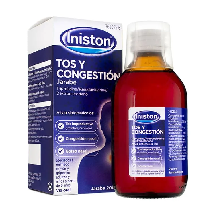 Iniston Tos y Congestion jarabe syrup
