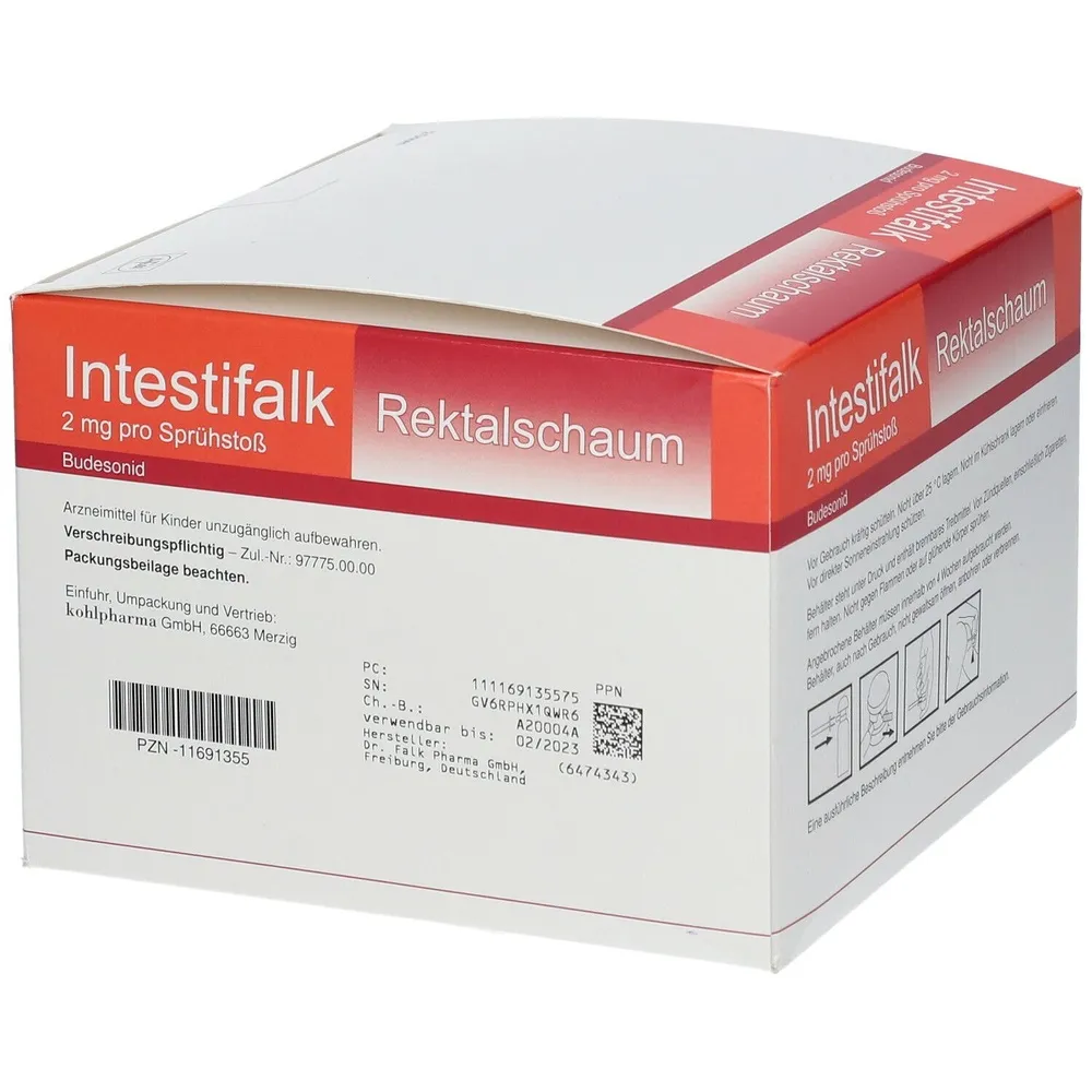 Intestifalk 2 mg/dose rectal foam foam, rectal