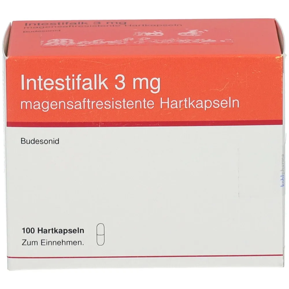 Intestifalk 3 mg gastro-resistant capsules capsules, hard, enteric-coated