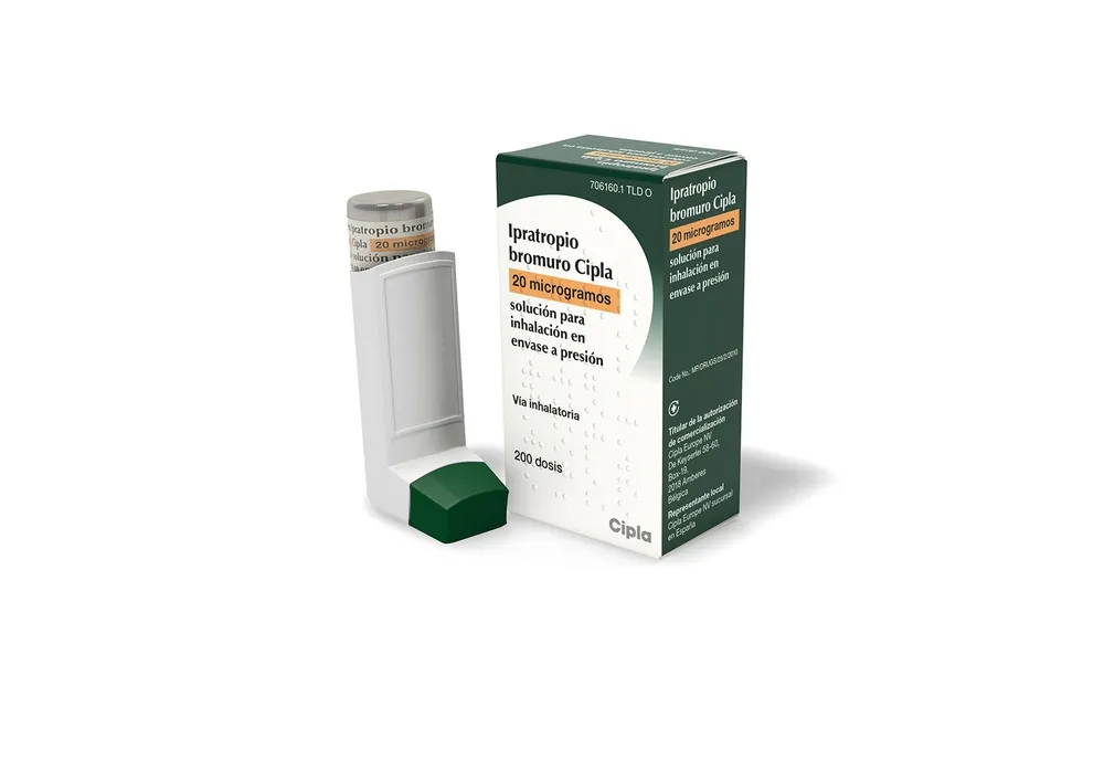 Ipratropio bromuro Cipla 20 microgrammi soluzione per inalazione in contenitore sotto pressione soluzione per inalazione in contenitore sotto pressione