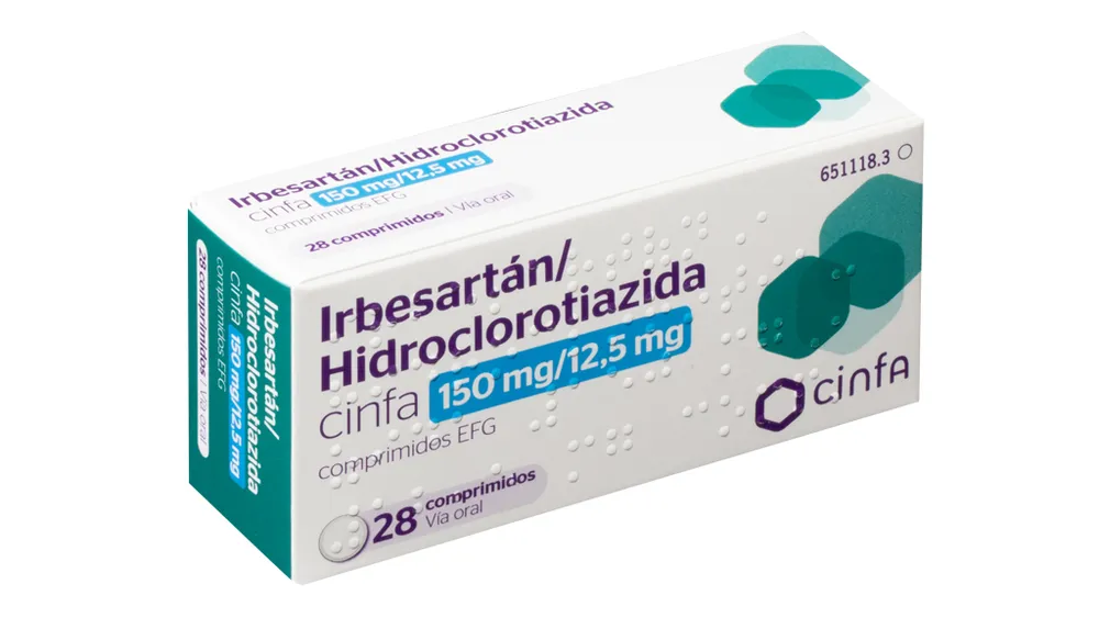 Irbesartan/idroclorotiazide CINFA 150 mg/12,5 mg compresse EFG compresse