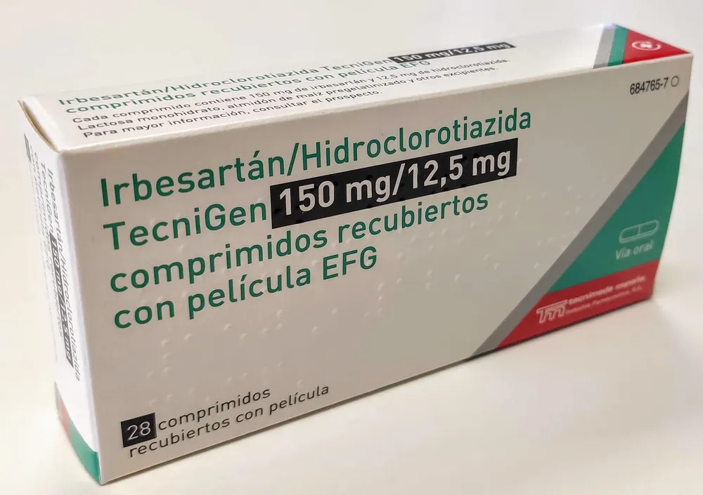 IRBESARTAN/HIDROCLOROTIAZIDA PENSA 150 mg/12,5 mg COMPRIMIDOS EFG COMPRIMIDO
