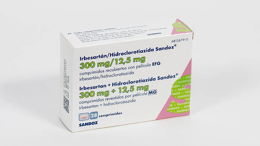 Irbesartan/idroclorotiazide Sandoz 300 mg/12,5 mg compresse rivestite con film EFG compresse, rivestite con film