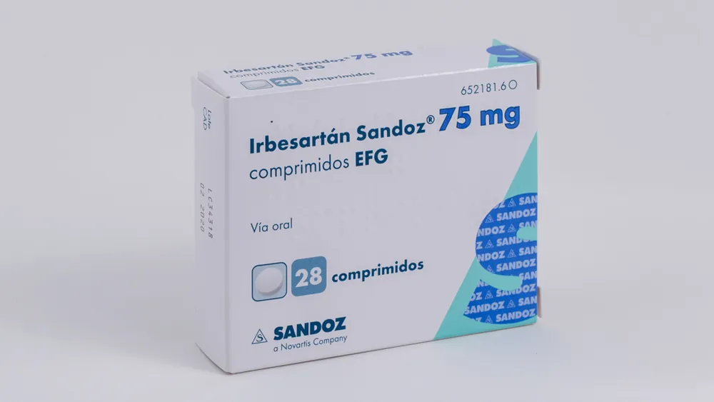 Irbesartan Sandoz 75 mg tablets EFG tablets