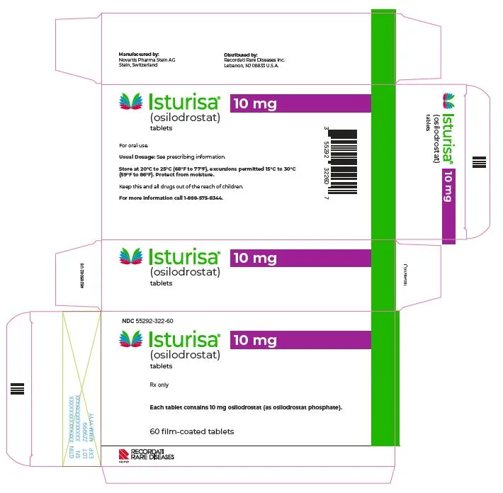 Isturisa 10 mg compresse rivestite con film compresse, rivestite con film