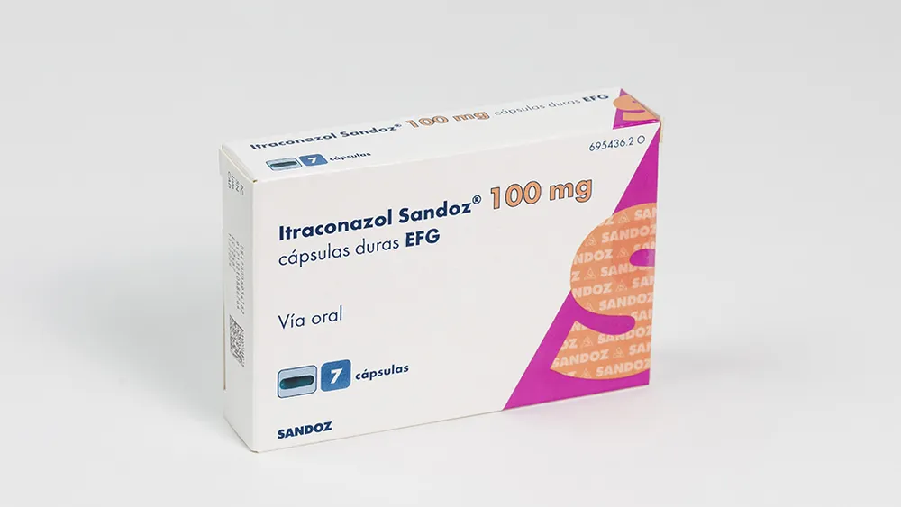 Itraconazole Sandoz 100 mg hard capsules EFG capsules, hard