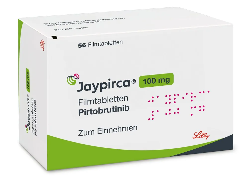 Jaypirca 100 mg compresse rivestite con film compresse, rivestite con film