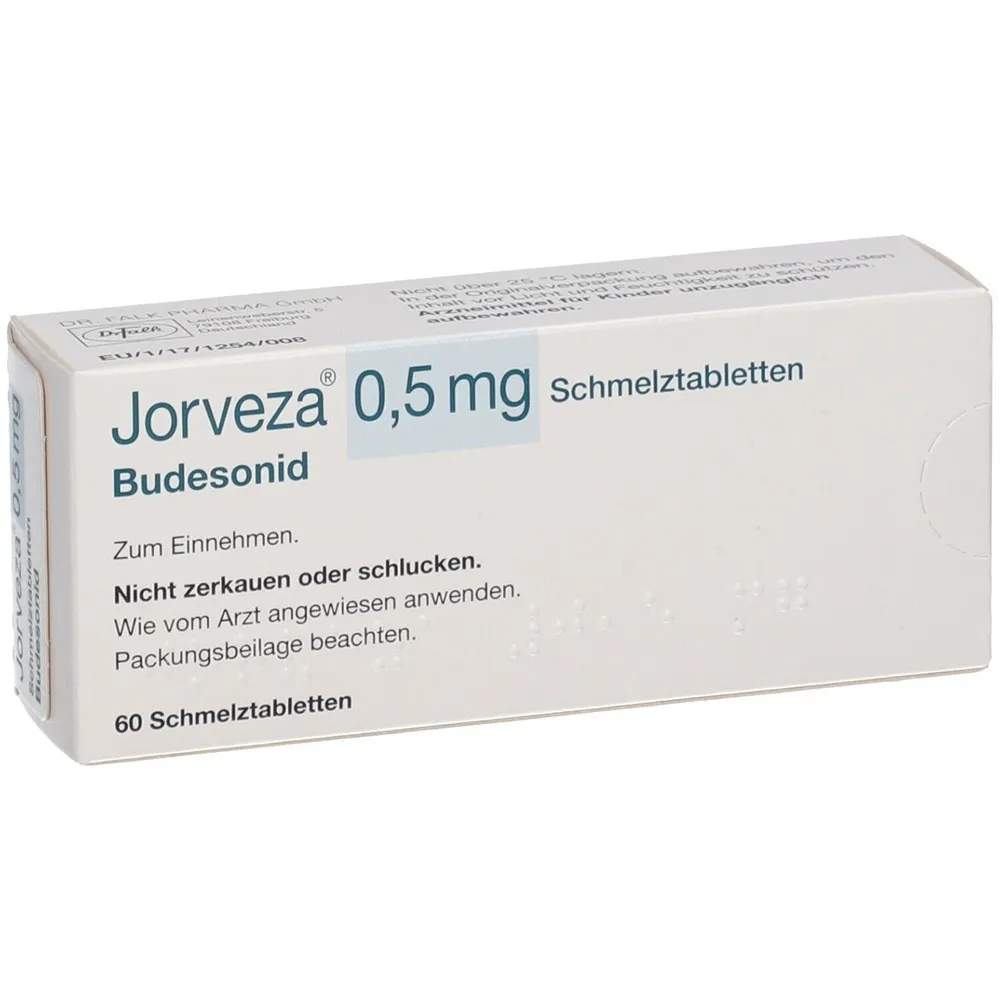 Jorveza 0.5 mg orodispersible tablets tablets, buccodispersable