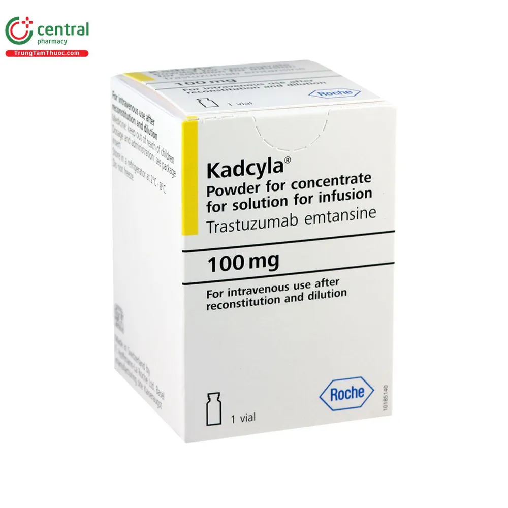 Kadcyla 100 mg powder for concentrate for solution for infusion powder for concentrate for solution for infusion