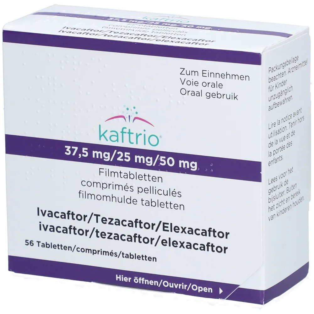 Kaftrio 37,5 mg/25 mg/50 mg compresse rivestite con film compresse, rivestite con film