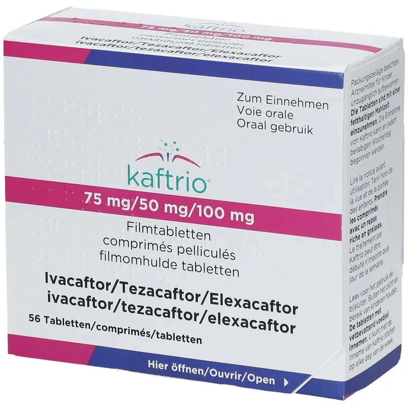 Kaftrio 75 mg/50 mg/100 mg film-coated tablets tablets, film-coated