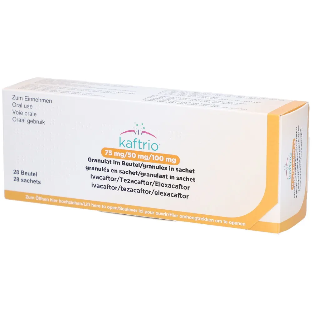 Kaftrio 75 mg/50 mg/100 mg granulato in bustina granulato, in bustina