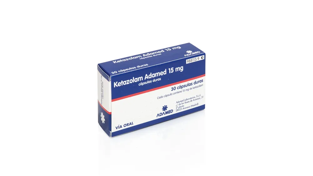KETAZOLAM ADAMED 15 mg CAPSULAS DURAS CÁPSULA DURA