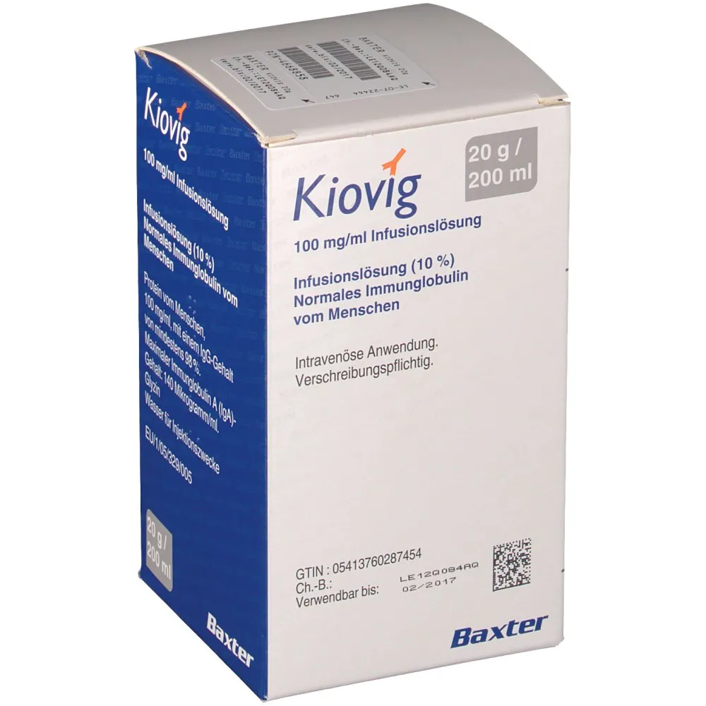 Kiovig 100 mg/ml soluzione per infusione soluzione per infusione