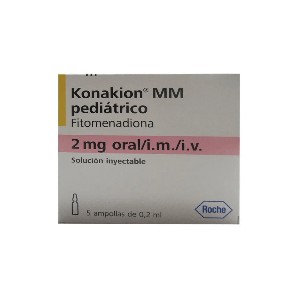 Konakion 2 mg/0.2 ml pediatric oral solution/injection solution solution, oral and injectable