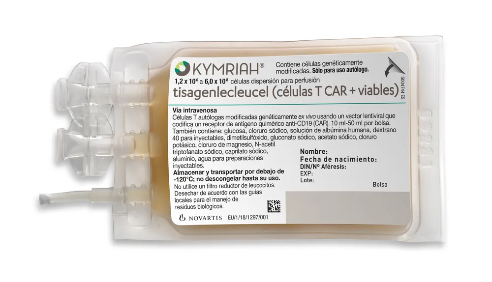KYMRIAH 1,2 x 10e6 - 6,0 x 10e8 celulas dispersion para perfusion DISPERSION PARA PERFUSION