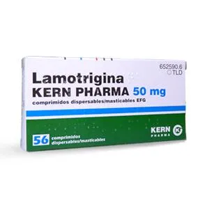 Lamotrigine Kern Pharma 50 mg dispersible/chewable tablets EFG tablets, chewable and dispersible