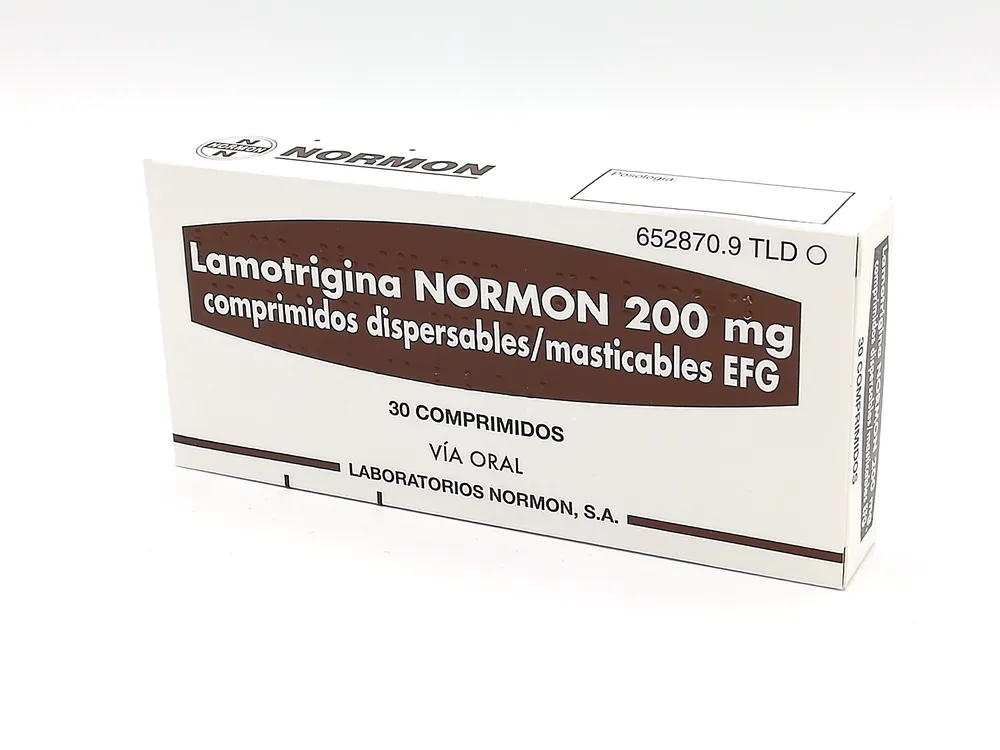 Lamotrigina Normon 200 mg compresse dispersibili/masticabili EFG compresse masticabili e disperdibili