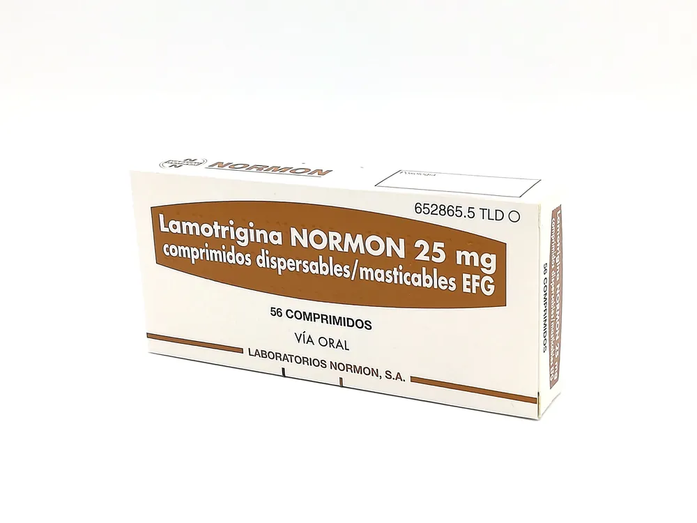 Lamotrigina Normon 25 mg compresse dispersibili/masticabili EFG compresse masticabili e disperdibili