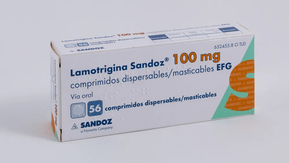 LAMOTRIGINA SANDOZ 100 mg COMPRIMIDOS DISPERSABLES/MASTICABLES EFG COMPRIMIDO MASTICABLE Y DISPERSABLE