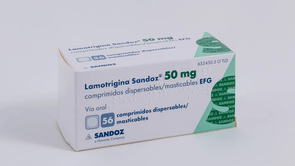 Lamotrigina Sandoz 50 mg compresse dispersibili/masticabili EFG compresse masticabili e disperdibili