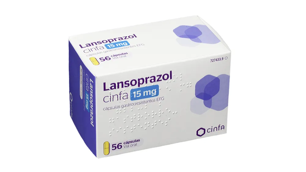 Lansoprazole CINFA 15 mg gastro-resistant capsules EFG capsules, hard