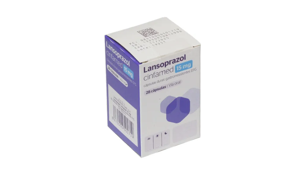 Lansoprazolo Cinfamed 15 mg capsule gastroresistenti EFG capsula, dura gastrorresistente