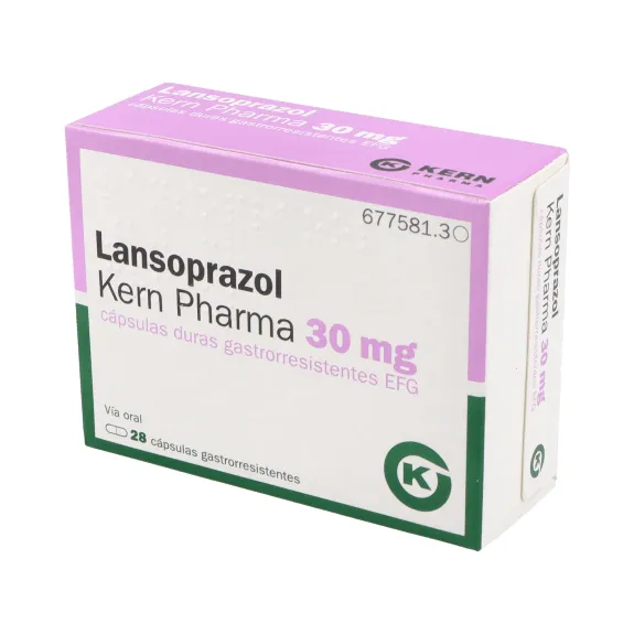 Lansoprazolo Kern Pharma 30 mg capsule rigide gastroresistenti EFG capsula, dura gastrorresistente