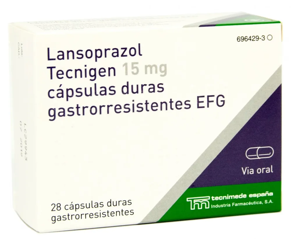 Lanzol 15 mg gastro-resistant hard capsules capsules, hard, enteric-coated