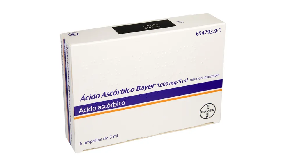 LAROSCORBINE 1000 mg/5 ml SOLUCION INYECTABLE SOLUCIÓN INYECTABLE