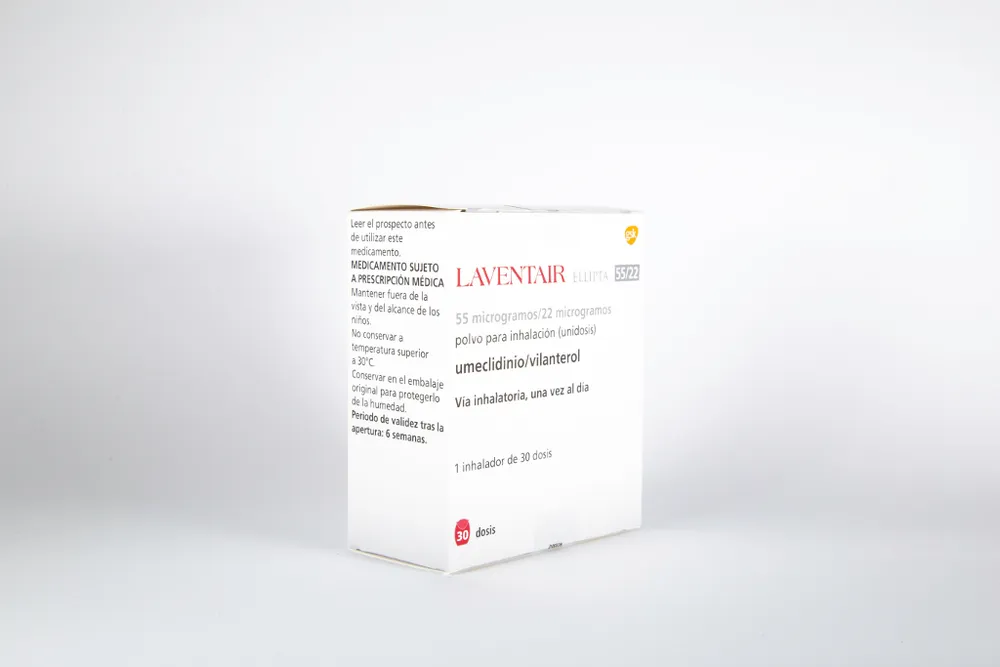 LaventaIR Ellipta 55 micrograms/22 micrograms powder for inhalation (single dose) powder for inhalation, single-dose