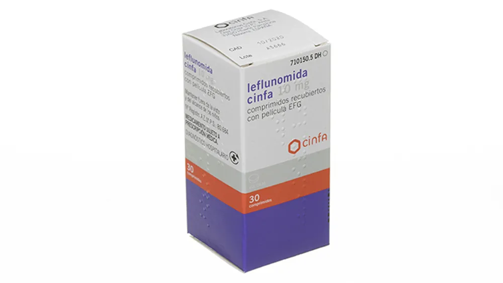 Leflunomide CINFA 10 mg film-coated tablets EFG tablets, film-coated