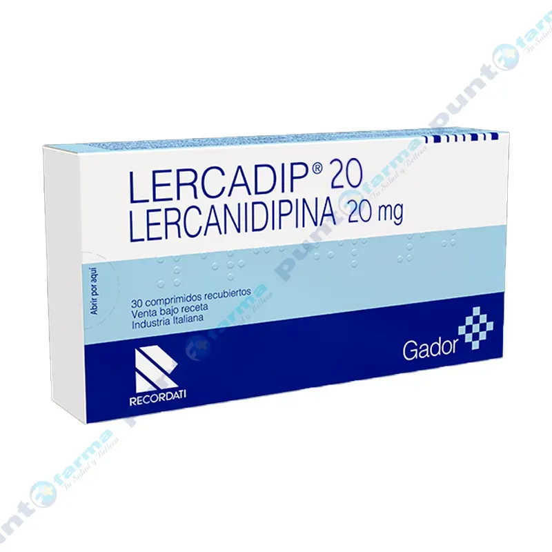 Lercadip 20 mg film-coated tablets tablets, film-coated