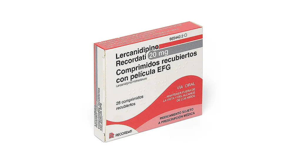 Lercanidipine Recordati 20 mg film-coated tablets EFG tablets, film-coated