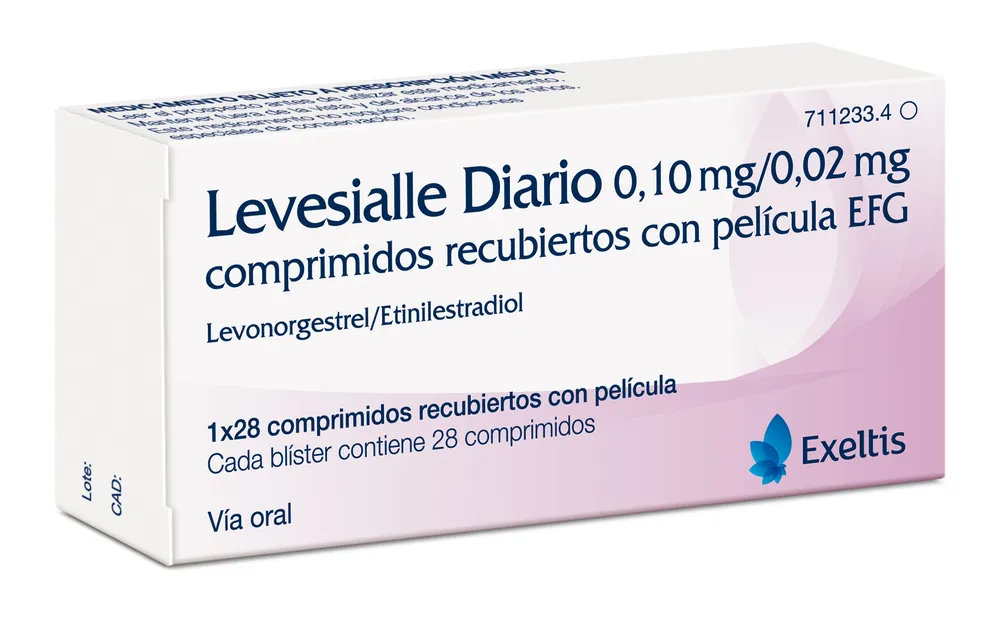 Levesialle Diario 0.10 mg/0.02 mg film-coated tablets EFG tablets, film-coated
