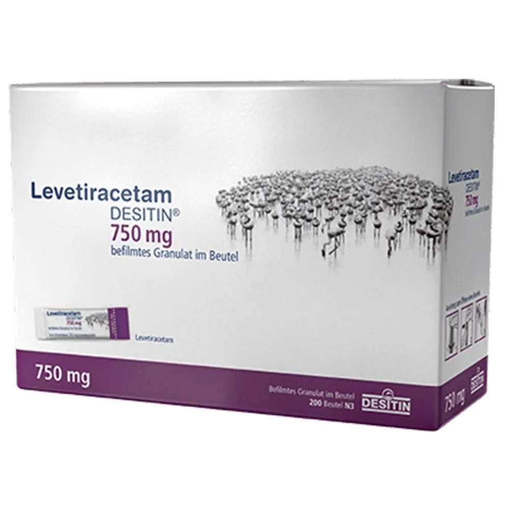 Levetiracetam Desitin 750 mg granulato rivestito in bustina granulato