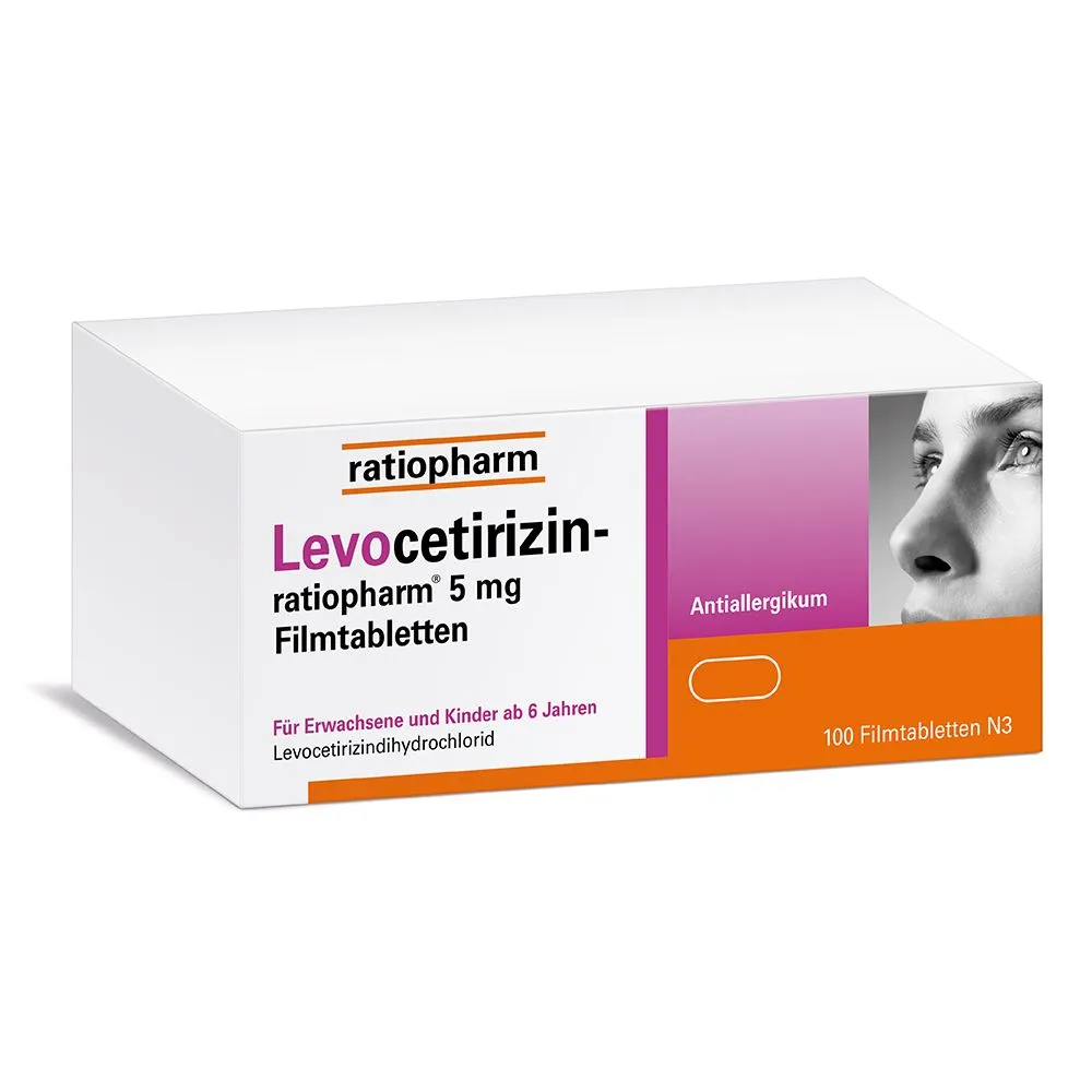 Levocetirizine Teva-Ratiopharm 5 mg film-coated tablets EFG tablets, film-coated