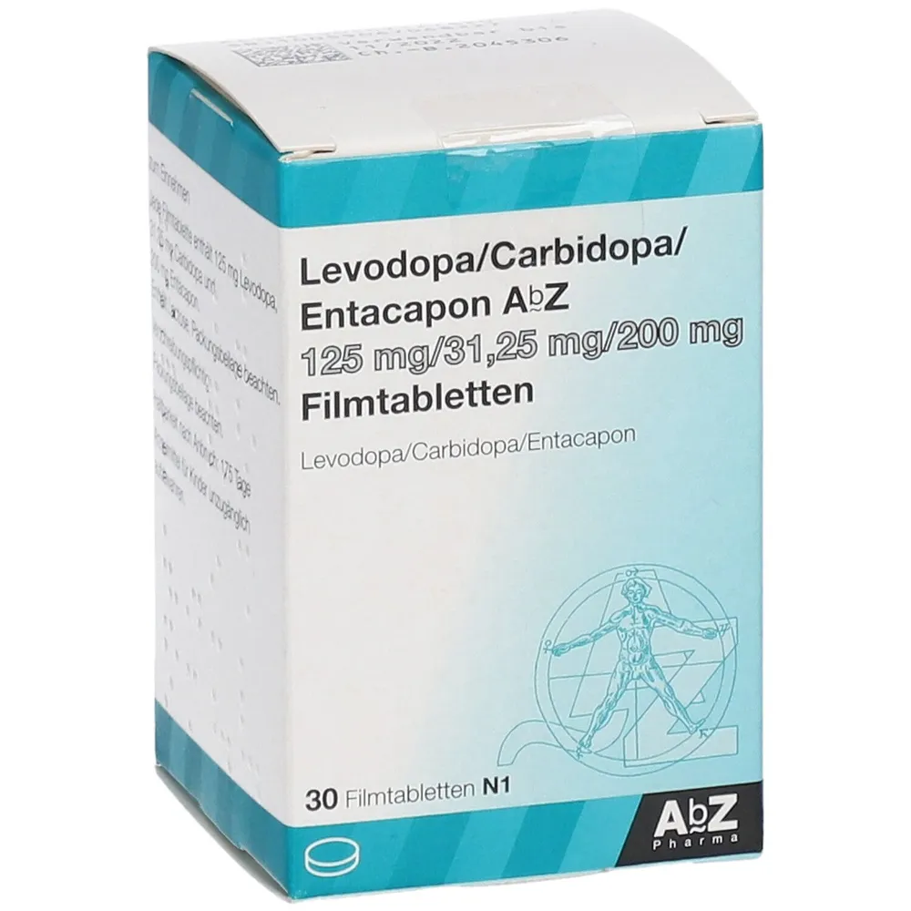 Levodopa/carbidopa/entacapone Abdi 125 mg/31.25 mg/200 mg film-coated tablets EFG tablets, film-coated
