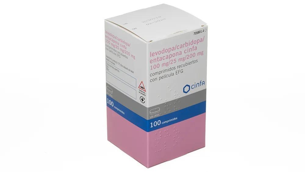 Levodopa/carbidopa/entacapone CINFA 100 mg/25 mg/200 mg film-coated tablets EFG tablets, film-coated