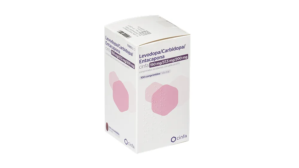 Levodopa/carbidopa/entacapona Cinfa 150 mg/37,5 mg/200 mg compresse rivestite con film EFG compresse, rivestite con film