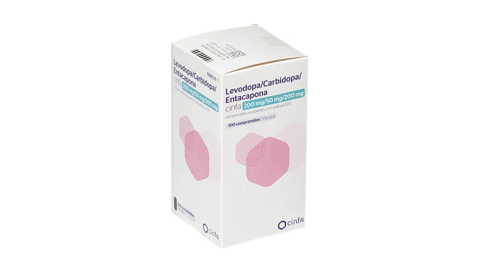 Levodopa/carbidopa/entacapone CINFA 200 mg/50 mg/200 mg film-coated tablets EFG tablets, film-coated