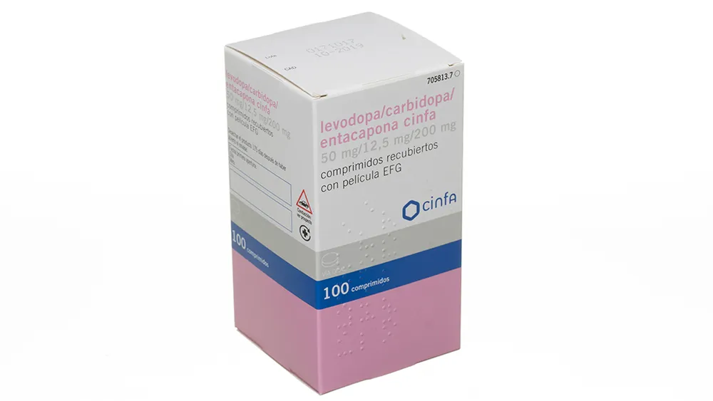 Levodopa/carbidopa/entacapona Cinfa 50 mg/12,5 mg/200 mg compresse rivestite con film EFG compresse, rivestite con film