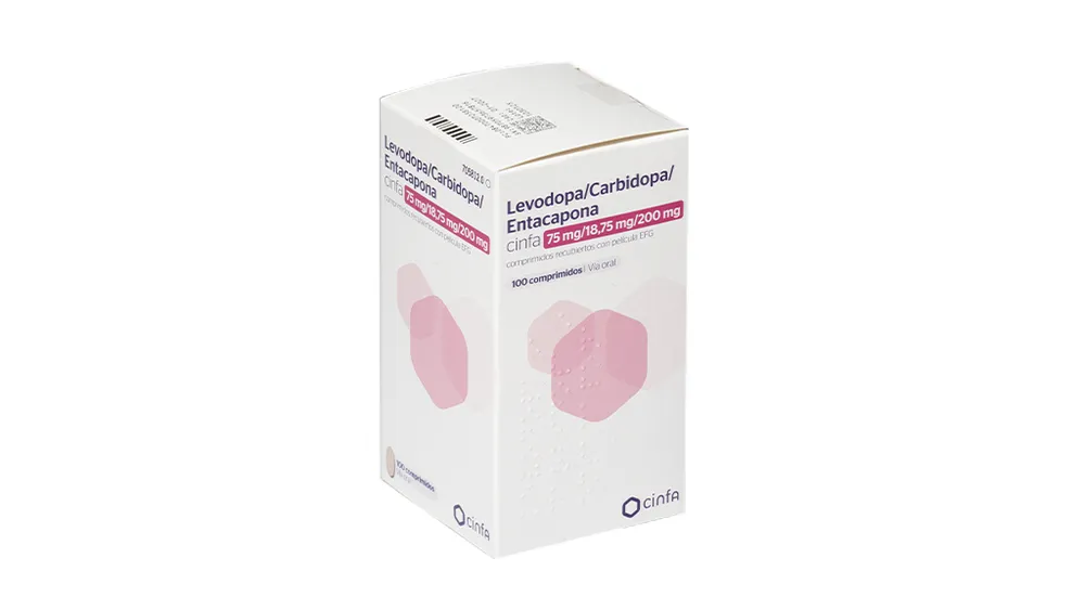 Levodopa/carbidopa/entacapona Cinfa 75 mg/18,75 mg/200 mg compresse rivestite con film EFG compresse, rivestite con film