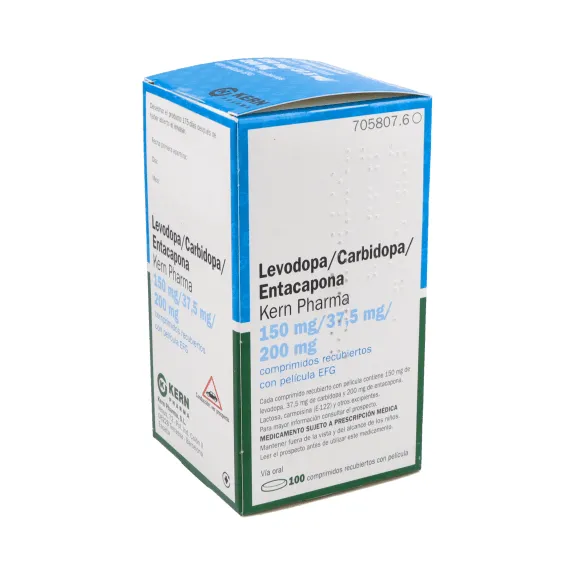 Levodopa/carbidopa/entacapona Kern Pharma 150 mg /37,5 mg /200 mg compresse rivestite con film EFG compresse, rivestite con film