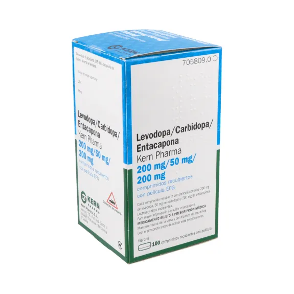 Levodopa/carbidopa/entacapona Kern Pharma 50 mg /12,5 mg /200 mg compresse rivestite con film EFG compresse, rivestite con film