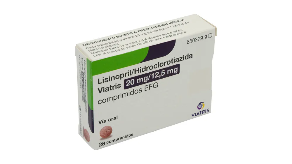 Lisinopril/hydrochlorothiazide Viatris 20/12.5 mg tablets EFG tablets